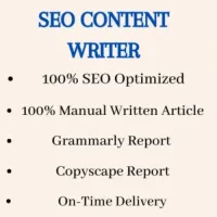I will write high quality SEO articles and blog posts with images